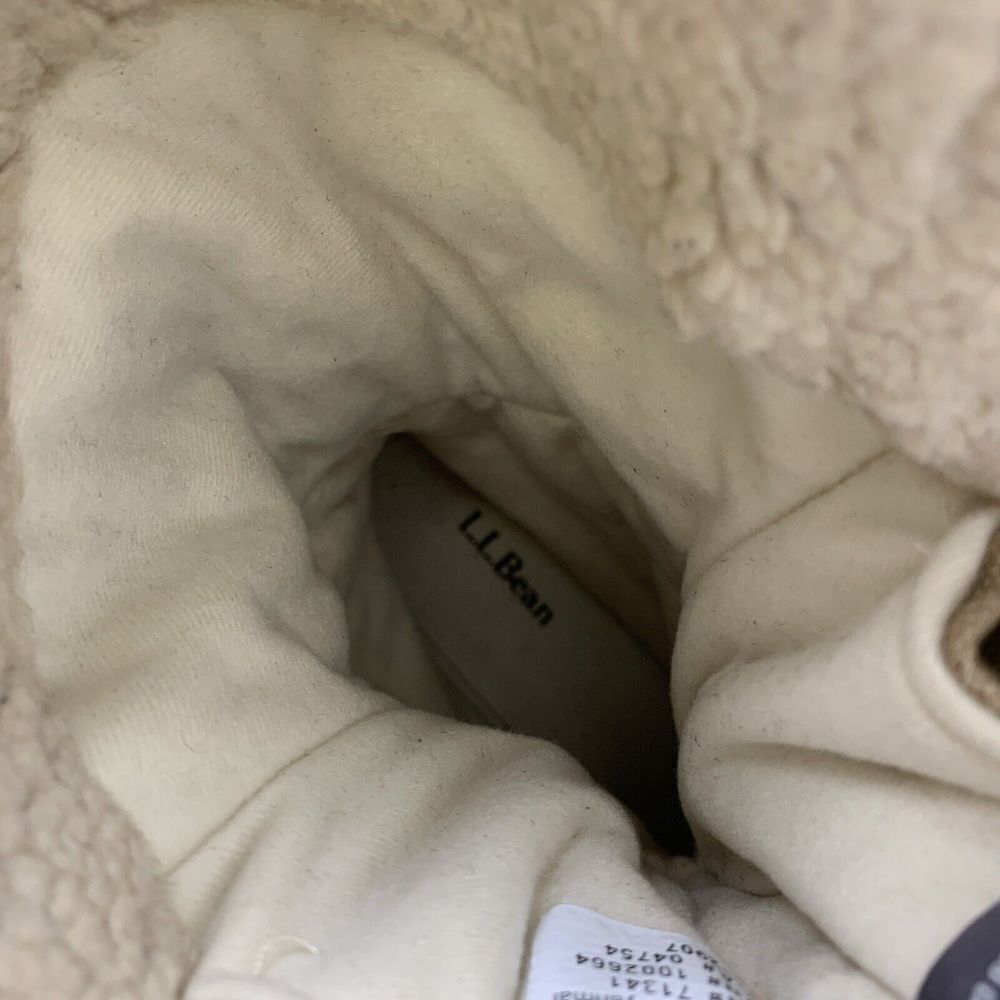 BOGO LL Bean Rangeley Insulated Pac Boots Tan Canvas Lace Up Waterproof 502965 6 - Picture 13 of 13